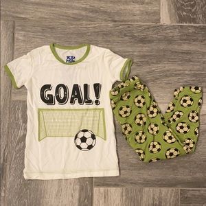 Kickee Pants Boys 3T soccer pajama set